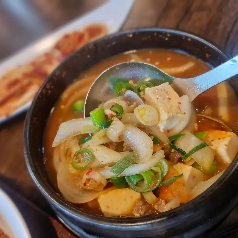 된장찌개의 모습