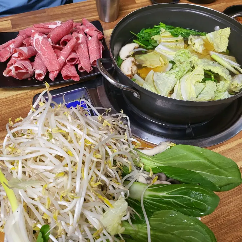 샤브샤브 재료