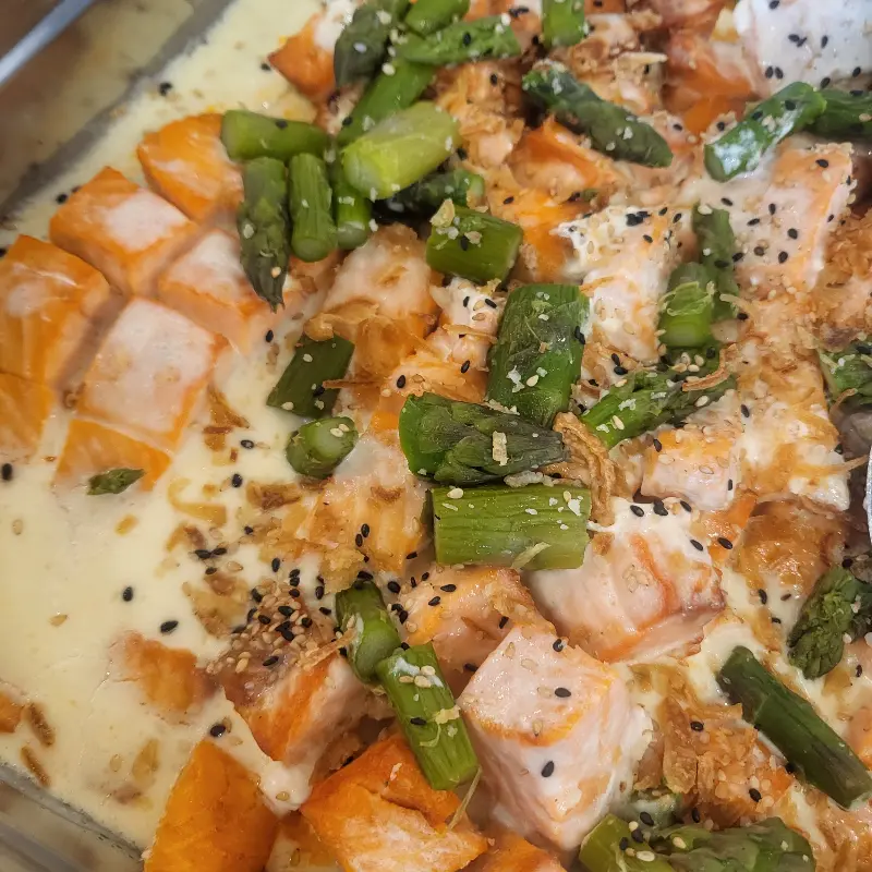 스카이나인스 뷔페 연어