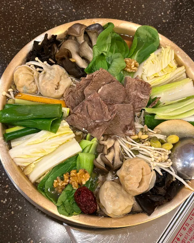 어복쟁반의 푸짐한 비주얼