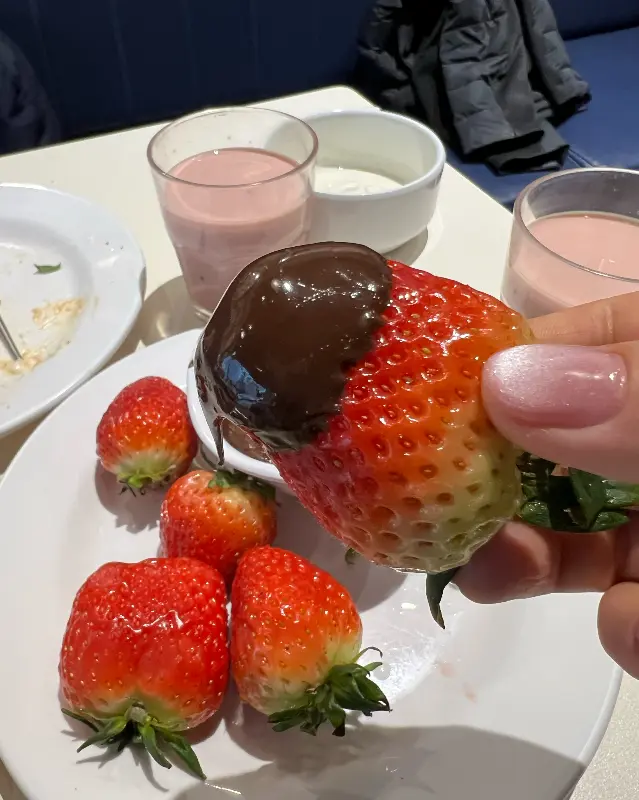 애슐리퀸즈 다산점의 초콜릿 퐁듀