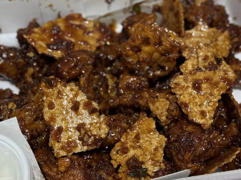 흑마늘누룽지닭강정