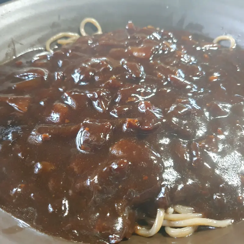 짜장면 클로즈업