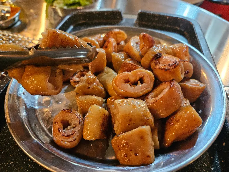 박대포 막창 메뉴판