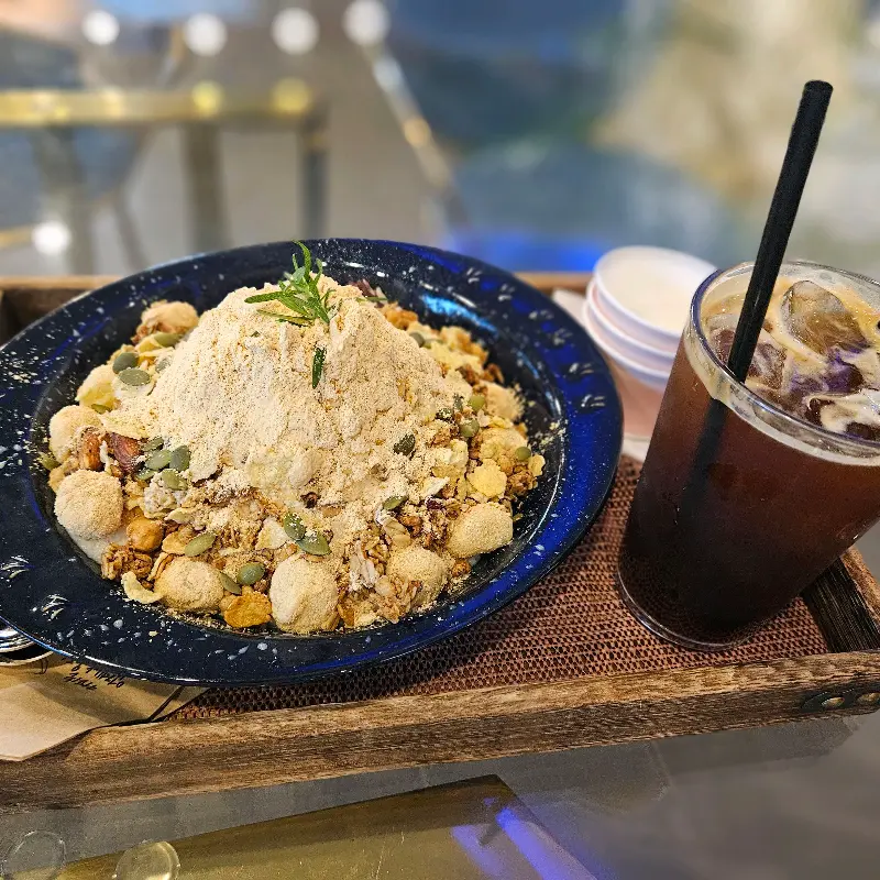 썬셋클리프의 빙수와 아메리카노