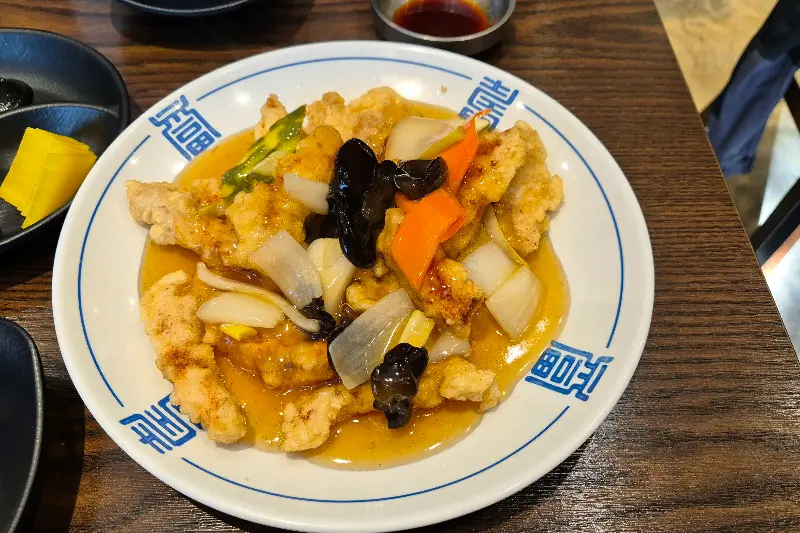 향연 탕수육 접시