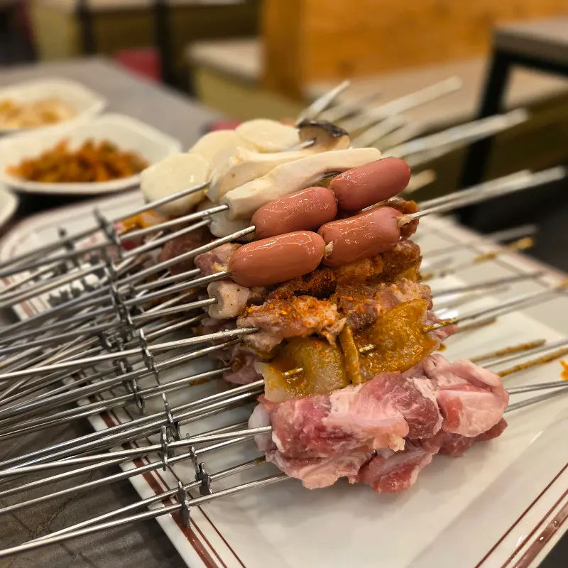 푸짐한 꼬치 한 상