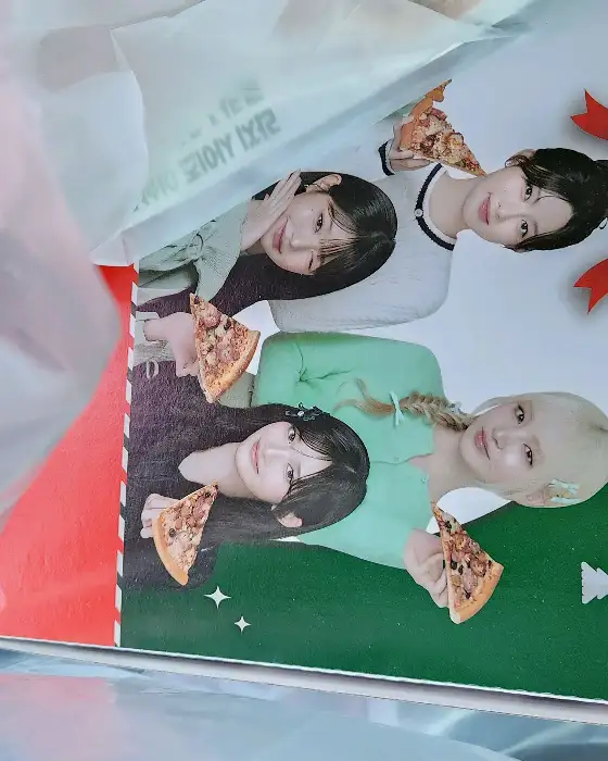 매장 입구의 메뉴판