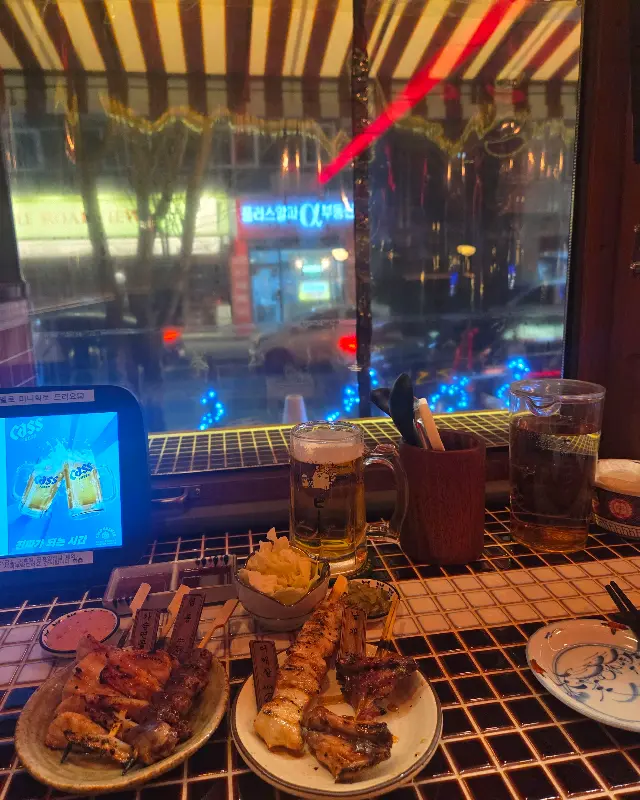 꼬치구이 근접샷