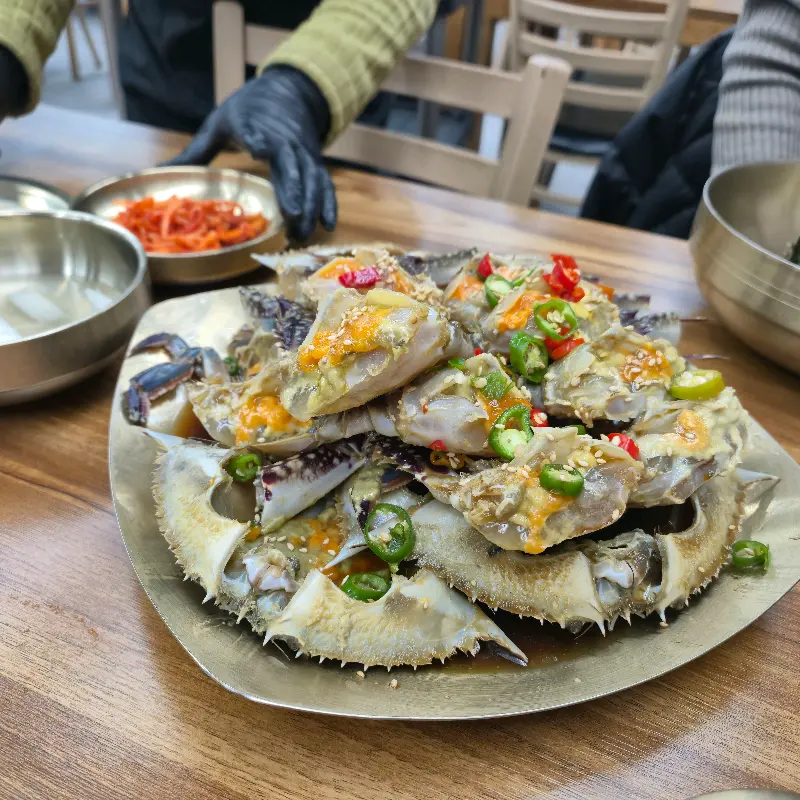 간장게장 한 상 차림