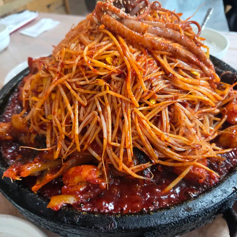 돌판 아구찜 비주얼