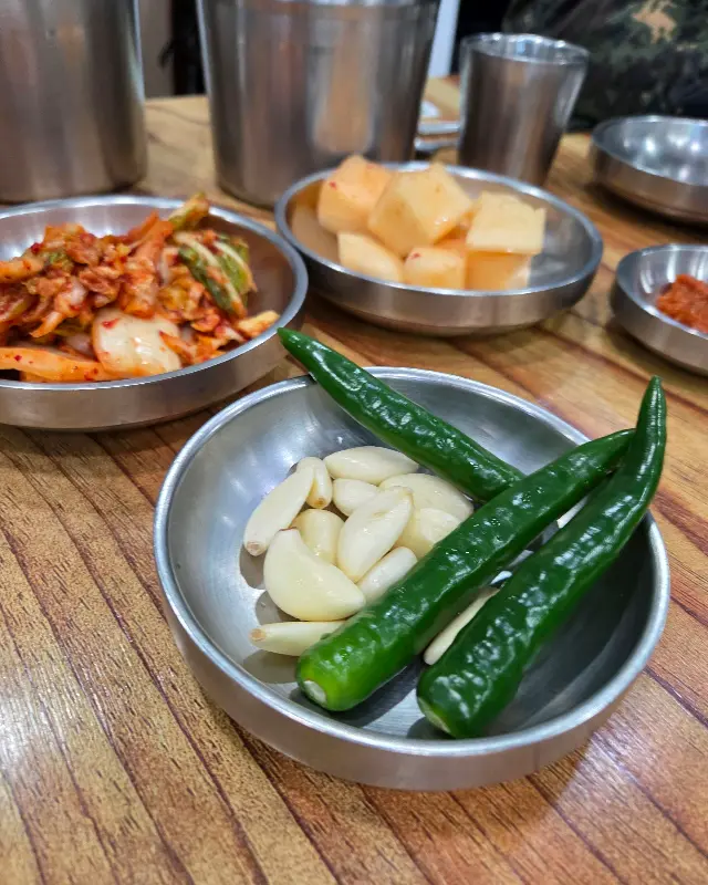 순대국밥 한 상 차림