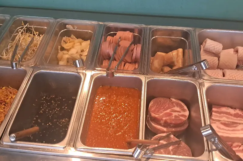 다양한 곁들임 재료