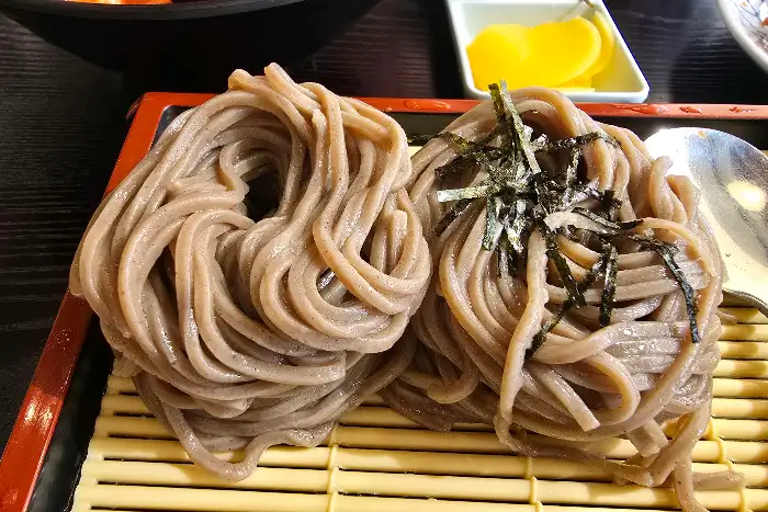 잘 말린 소바 면발