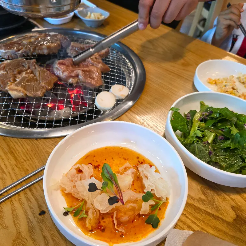 만경회관 테이블 세팅