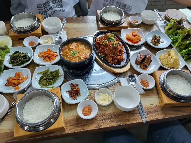 신선한 쌈 채소