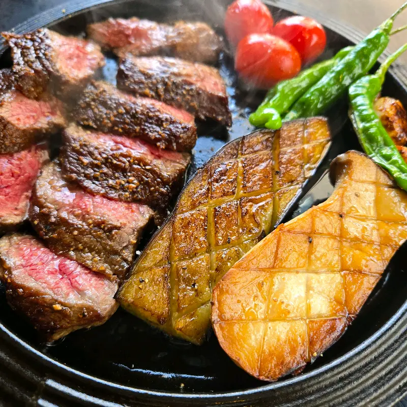 알트로 살치살 스테이크 근접샷