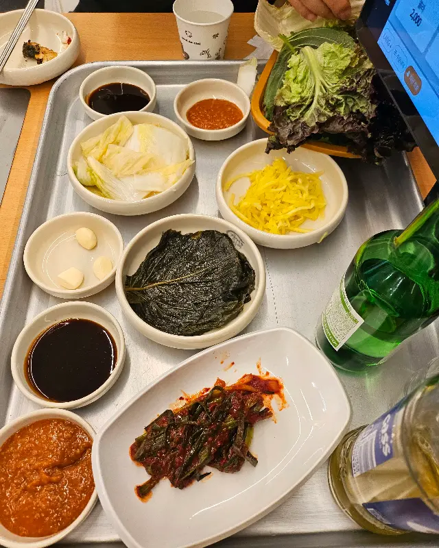 다양한 곁들임 반찬