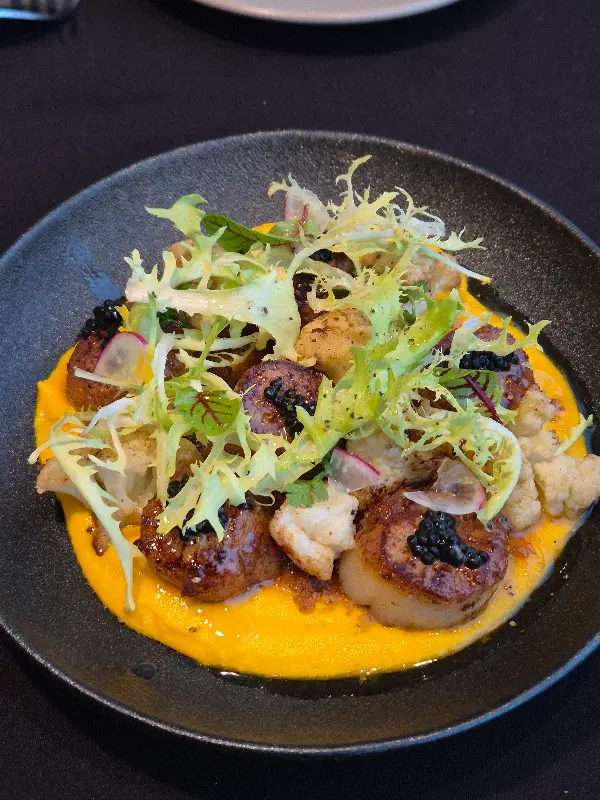 아름다운 스캘럽 요리