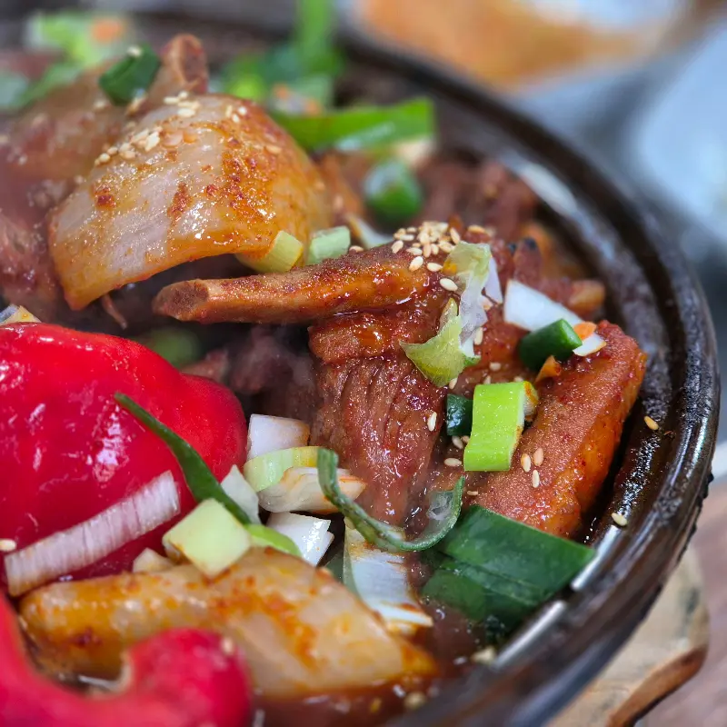 갈비와 양념의 조화