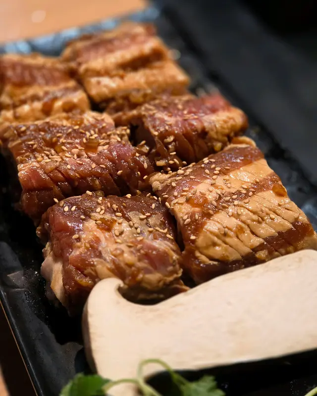 먹음직스러운 돼지갈비