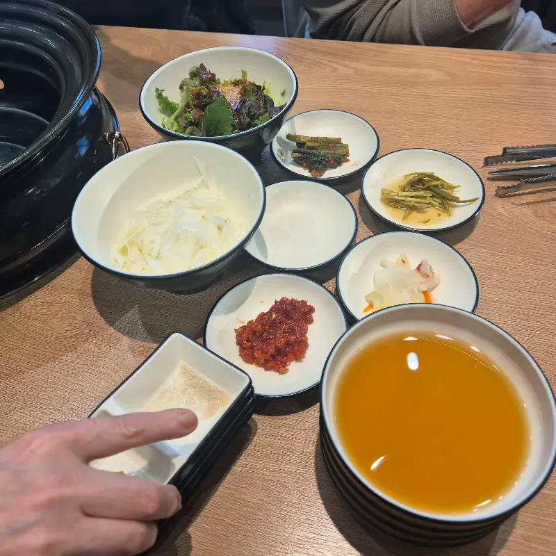 담가화로구이 밑반찬