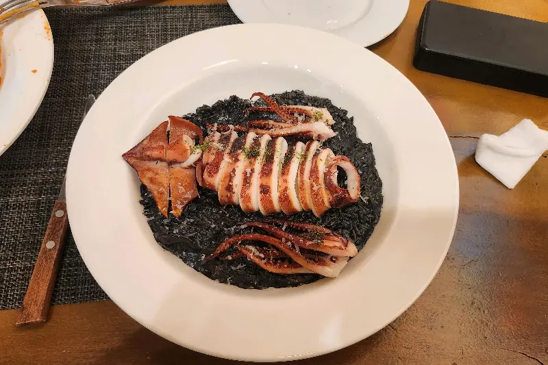 오징어 먹물 리조또