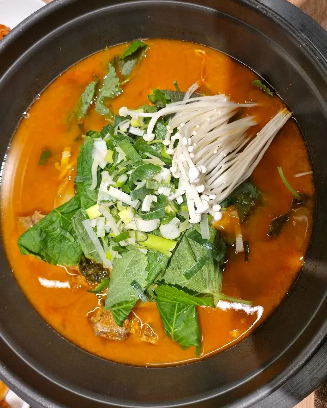 감자탕 디테일 샷