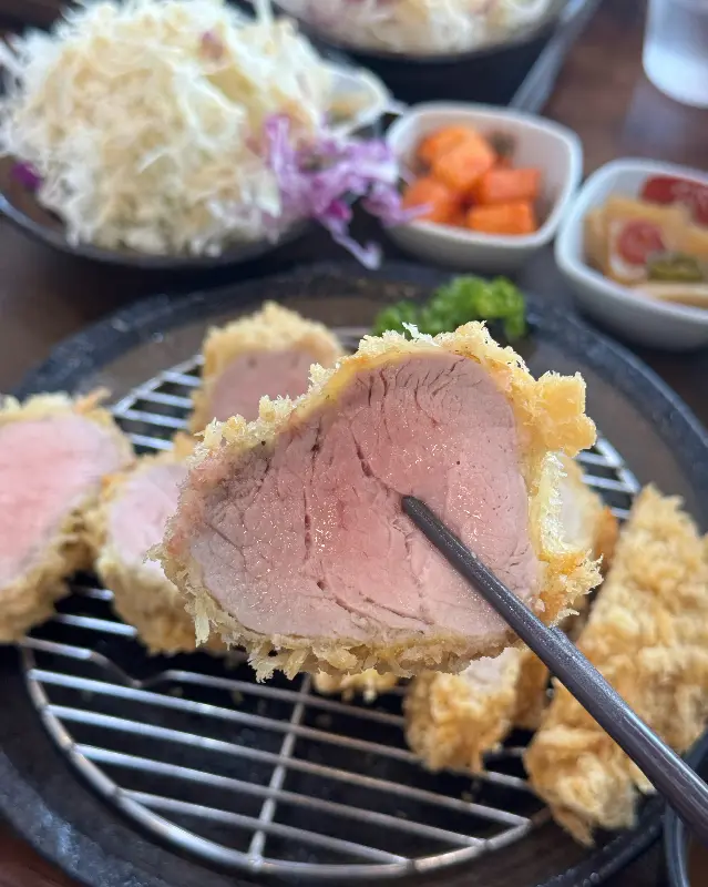 모듬 카츠 단면