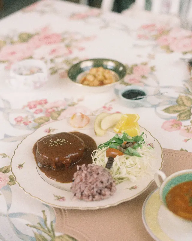 함박스테이크 세트