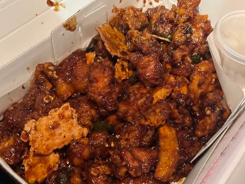 흑마늘누룽지닭강정