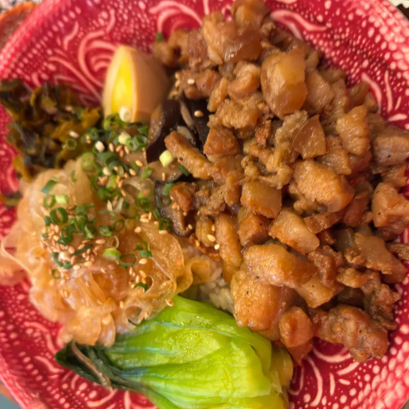 동파육 덮밥의 모습