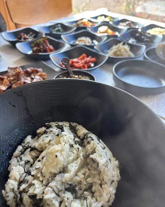 연탄 불고기 접시