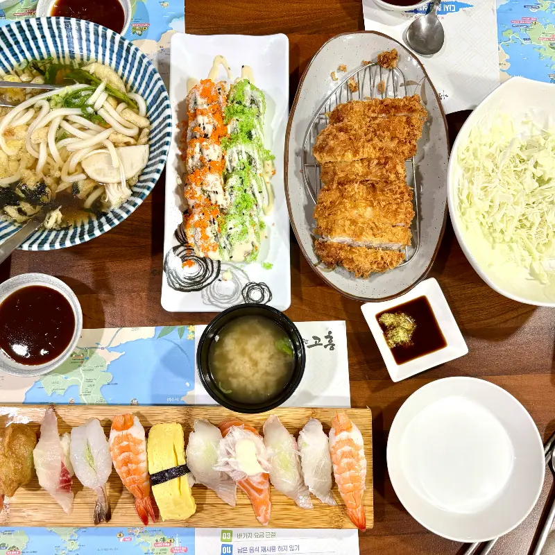 푸짐한 돈까스 세트