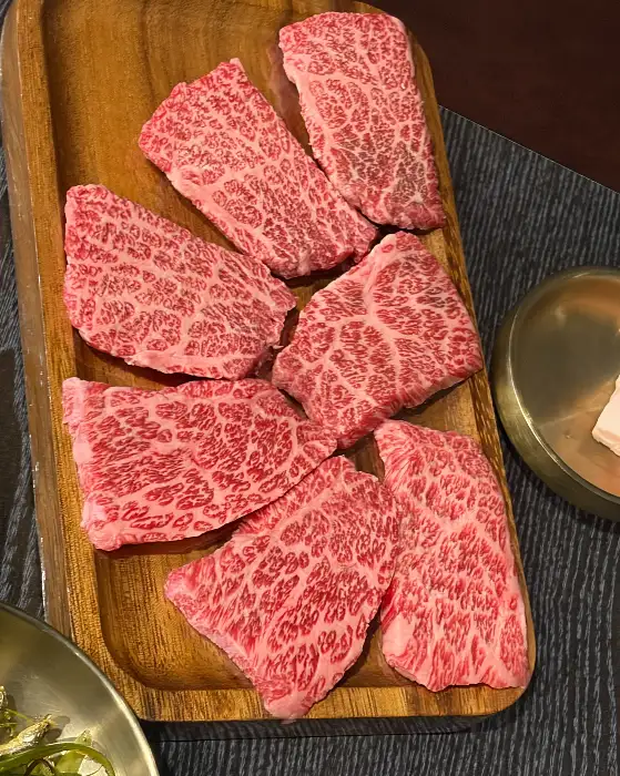 신선하고 마블링 좋은 소고기 모듬