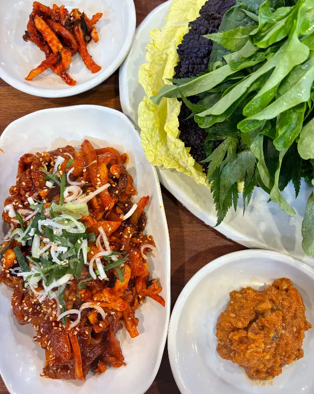 고추장불고기와 쌈채소