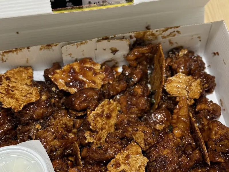 흑마늘누룽지닭강정