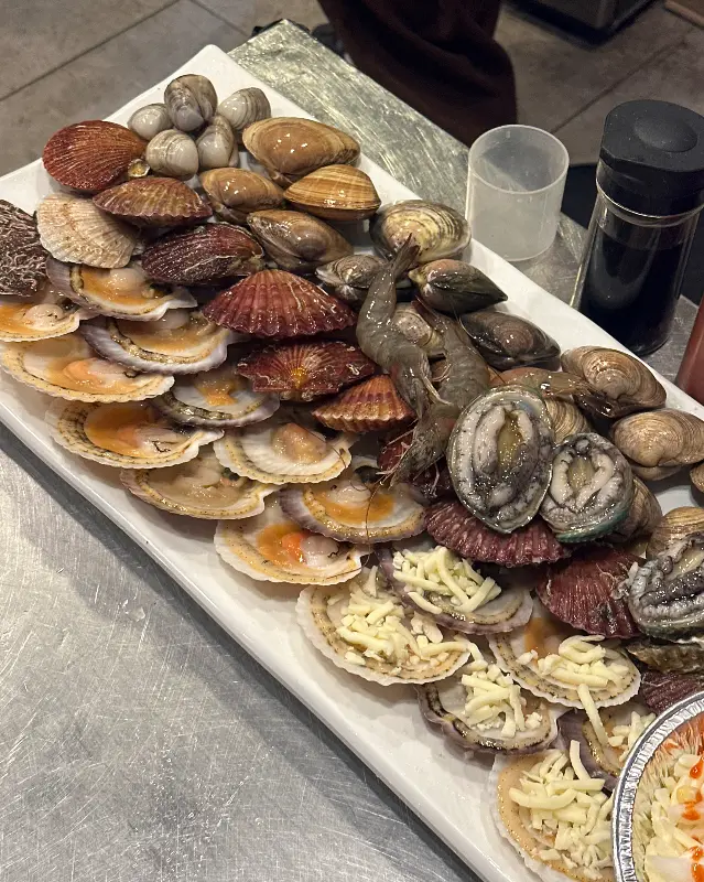 조개구이 한상차림