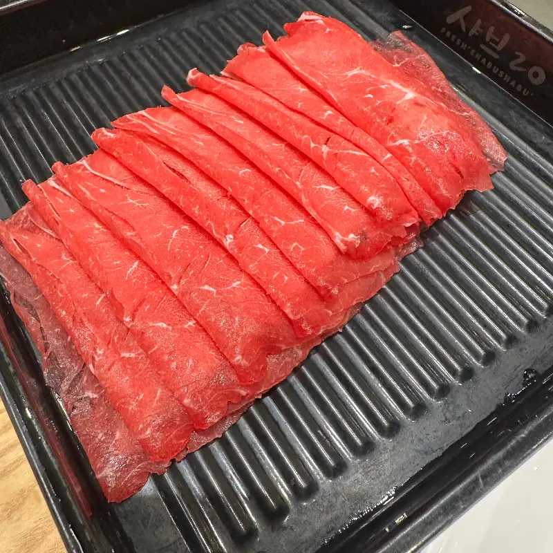 가지런히 담긴 소고기