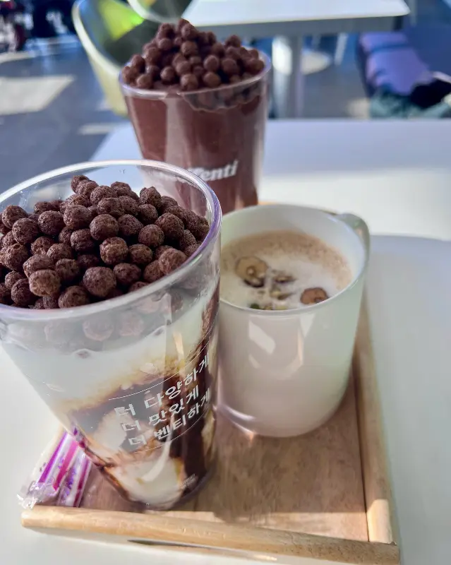이천쌀 라떼와 코코밀크 프라페
