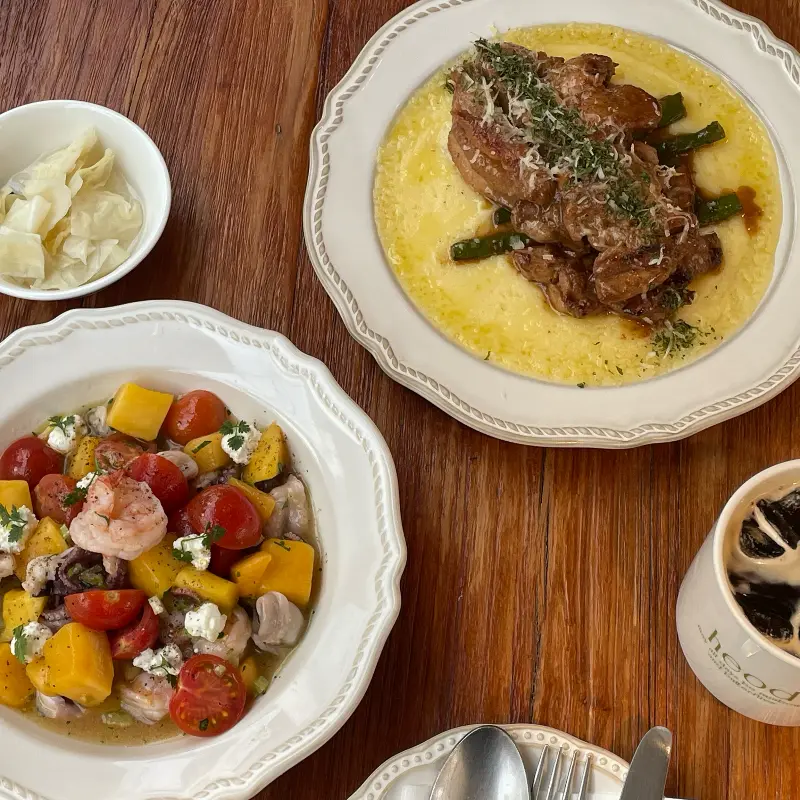 해옫 연남의 신선한 재료들