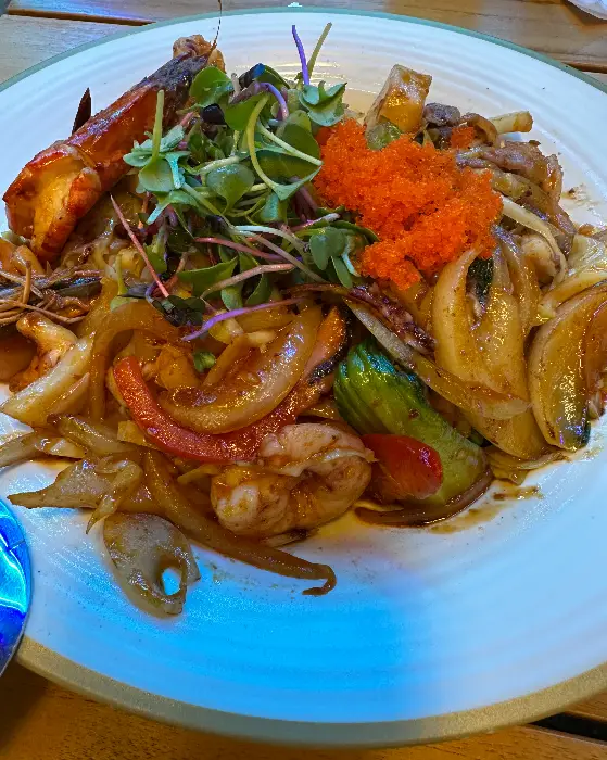 먹음직스러운 씨푸드 파스타