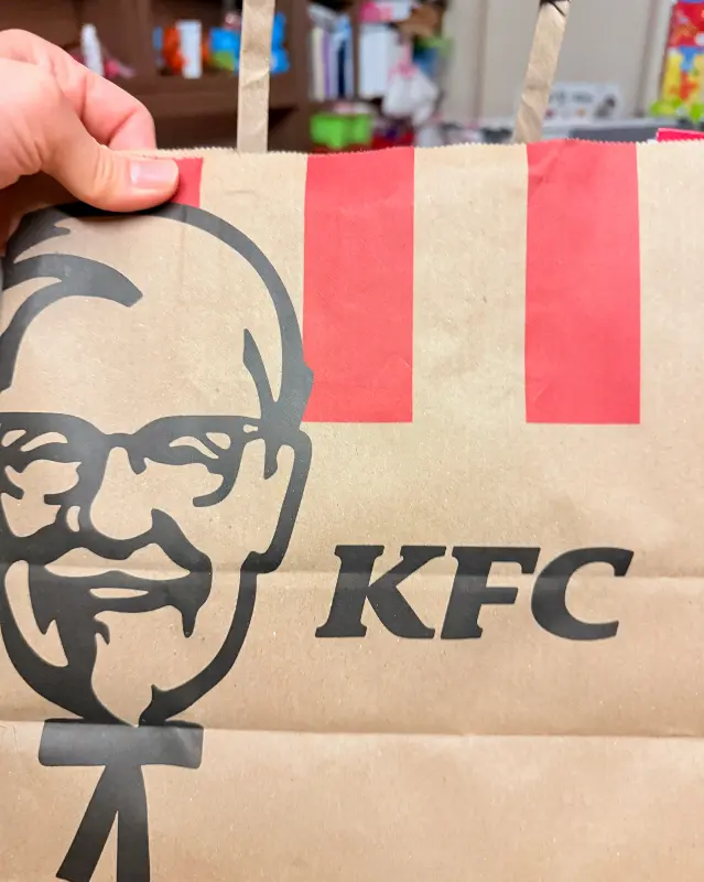 KFC 종이 쇼핑백