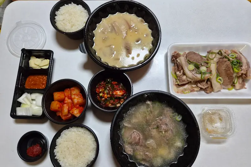 포장해온 곰탕