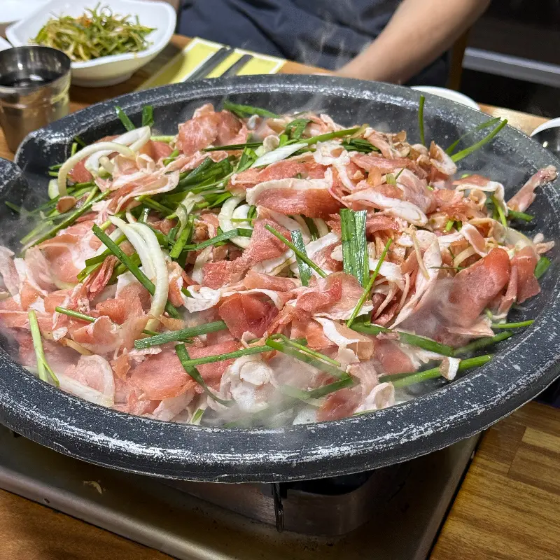 지글지글 오리불고기