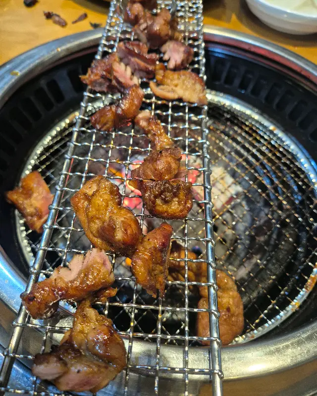 돼지갈비 초벌 과정