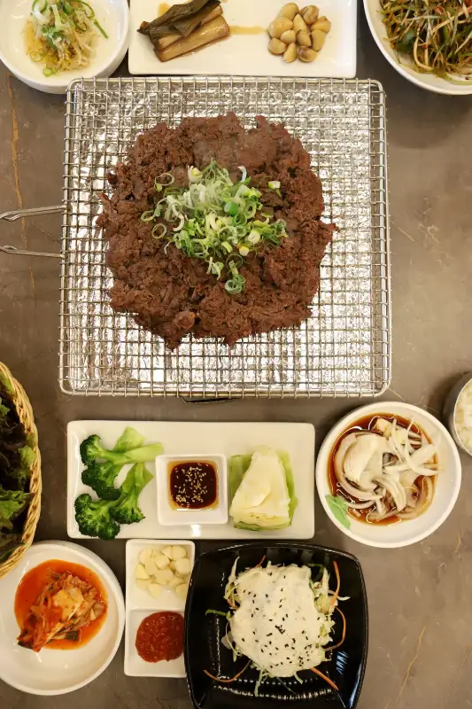 전체적인 상차림 구성