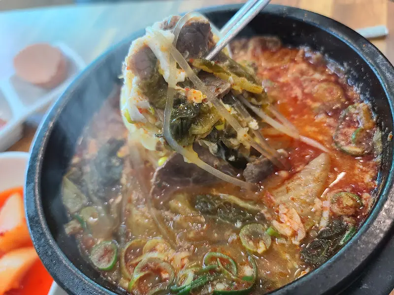 소고기 해장국 내용물