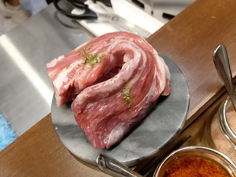 환상적인 마블링의 생양갈비