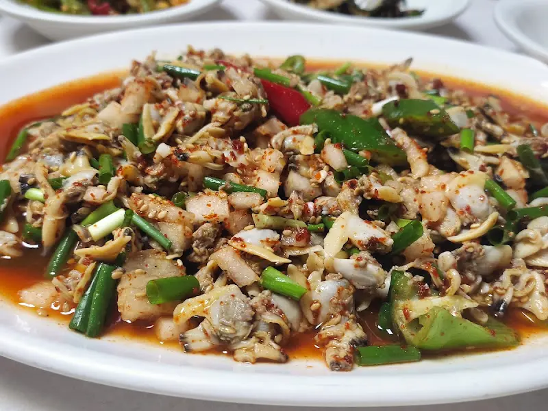 사랑방식당 바지락 초무침 상세